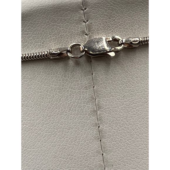 Sterling Silver Southwestern Storyteller Bear Slider Pendant 20” Chain Necklace - Picture 8 of 8